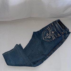 Rock Revival Stephanie Boot Capri Jeans Womens Size 29
